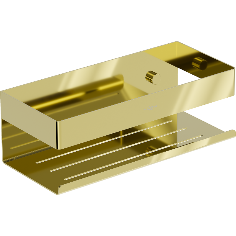 Mexen Brin-L koupelnový košík, zlatý - 70A8730-50