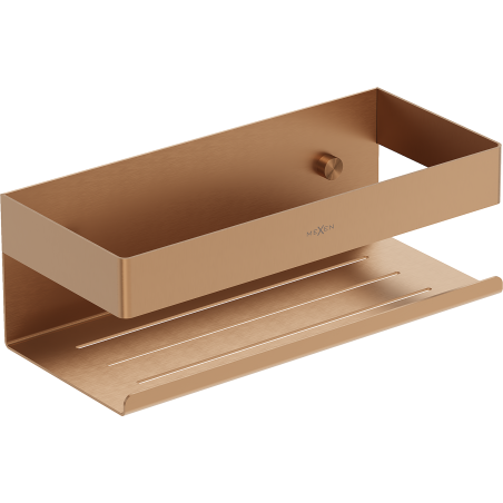 Mexen Brin-L koupelnový košík, kartáčovaná měď - 70A8730-65