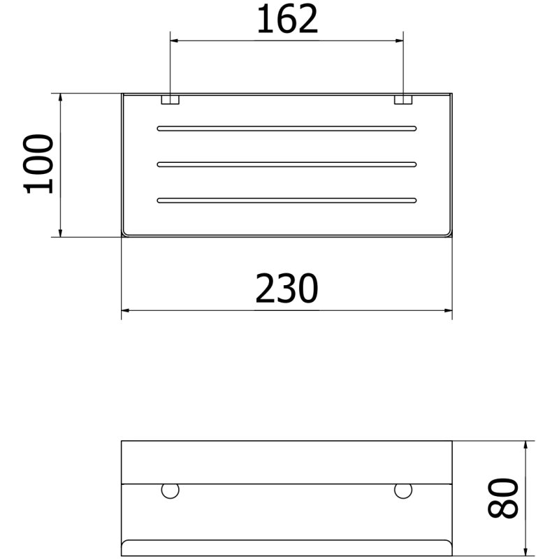Mexen Brin-L koupelnový košík, černý - 70A8730-70