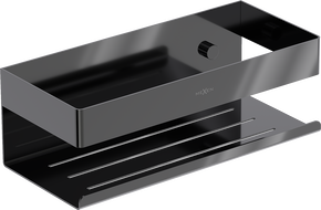 Mexen Brin-L koupelnový košík, černý chrom - 70A8730-73