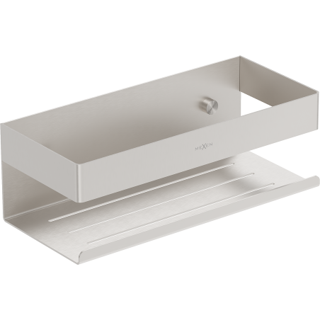 Mexen Brin-L koupelnový košík, kartáčovaný nikl - 70A8730-97