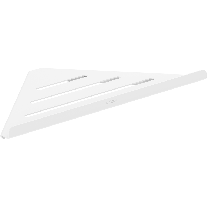 Mexen Diva-C rohový koupelnový košík, bílý - 70A8528-20