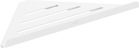 Mexen Diva-C rohový koupelnový košík, bílý - 70A8528-20