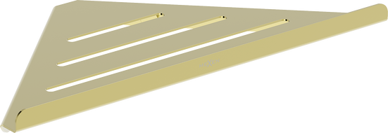 Mexen Diva-C rohový koupelnový košík, zlatý - 70A8528-50