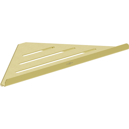 Mexen Diva-C rohový koupelnový košík, zlatý kartáčovaný - 70A8528-55