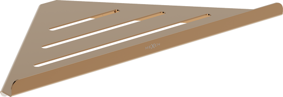 Mexen Diva-C rohový koupelnový košík, růžové zlato - 70A8528-60