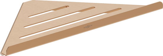 Mexen Diva-C rohový koupelnový košík, kartáčovaná měď - 70A8528-65