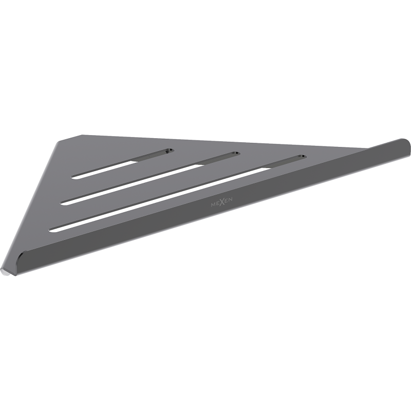 Mexen Diva-C rohový koupelnový košík, černý chrom - 70A8528-73