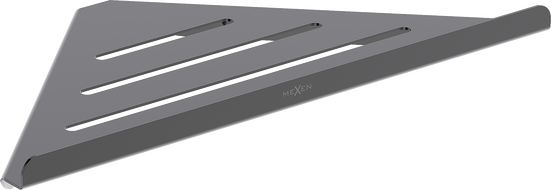 Mexen Diva-C rohový koupelnový košík, černý chrom - 70A8528-73