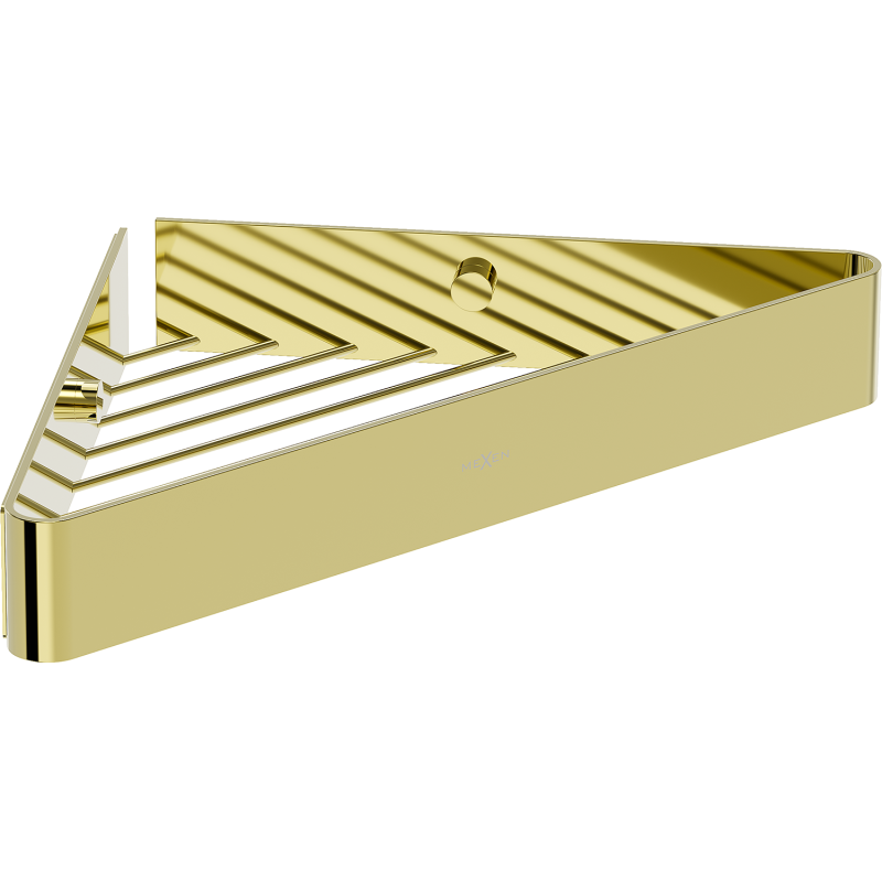 Mexen Evos-C rohový koupelnový košík, zlatý - 70A8514-50