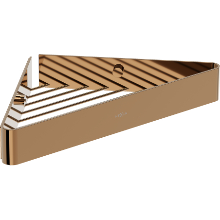 Mexen Evos-C rohový koupelnový košík, růžové zlato - 70A8514-60