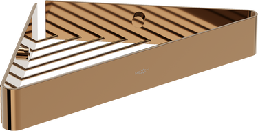 Mexen Evos-C rohový koupelnový košík, růžové zlato - 70A8514-60