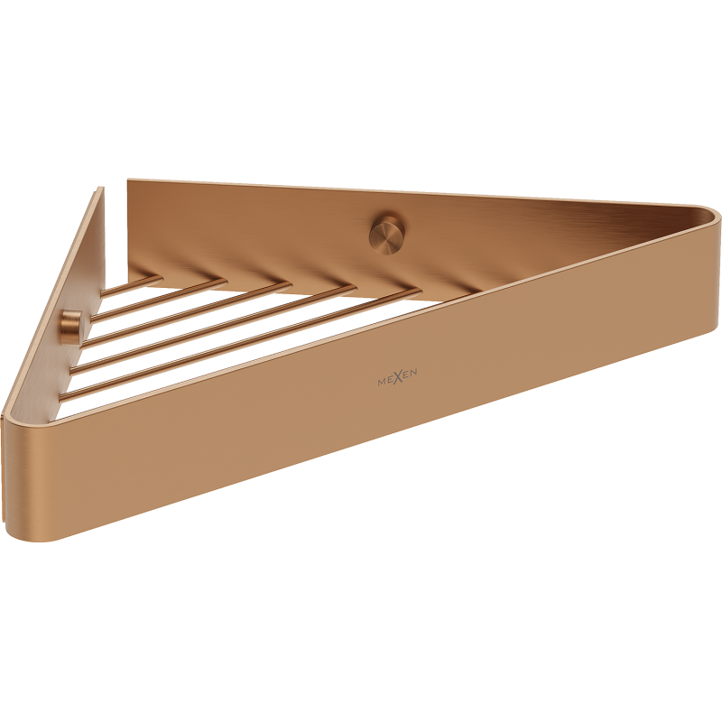 Mexen Evos-C rohový koupelnový košík, kartáčovaná měď - 70A8514-65