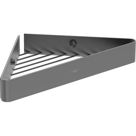 Mexen Evos-C koupelnový rohový košík, gun gray kartáčovaný - 70A8514-66