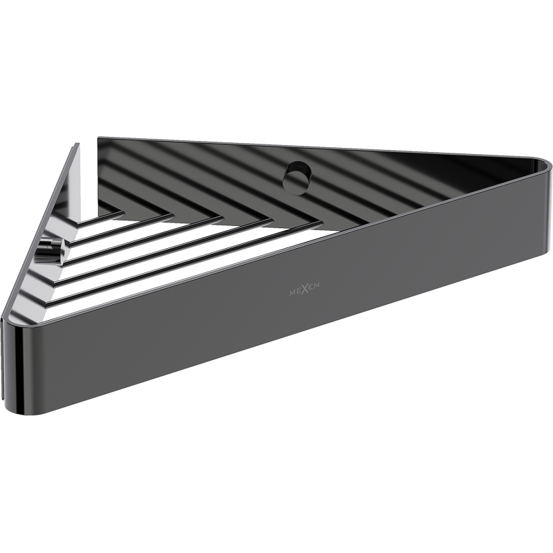 Mexen Evos-C koupelnový koš rohový, černý chrom - 70A8514-73