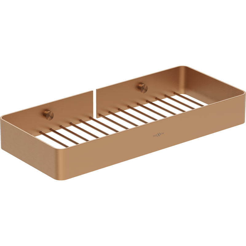 Mexen Evos-L koupelnový košík, kartáčovaná měď - 70A8714-65