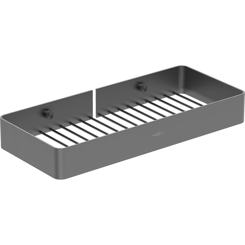 Mexen Evos-L koupelnový košík, kartáčovaná gunová šedá - 70A8714-66