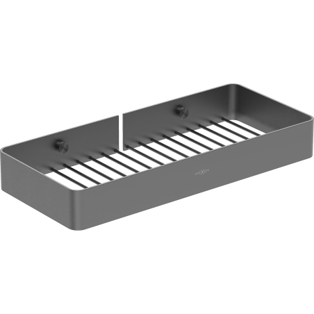 Mexen Evos-L koupelnový košík, kartáčovaná gunová šedá - 70A8714-66