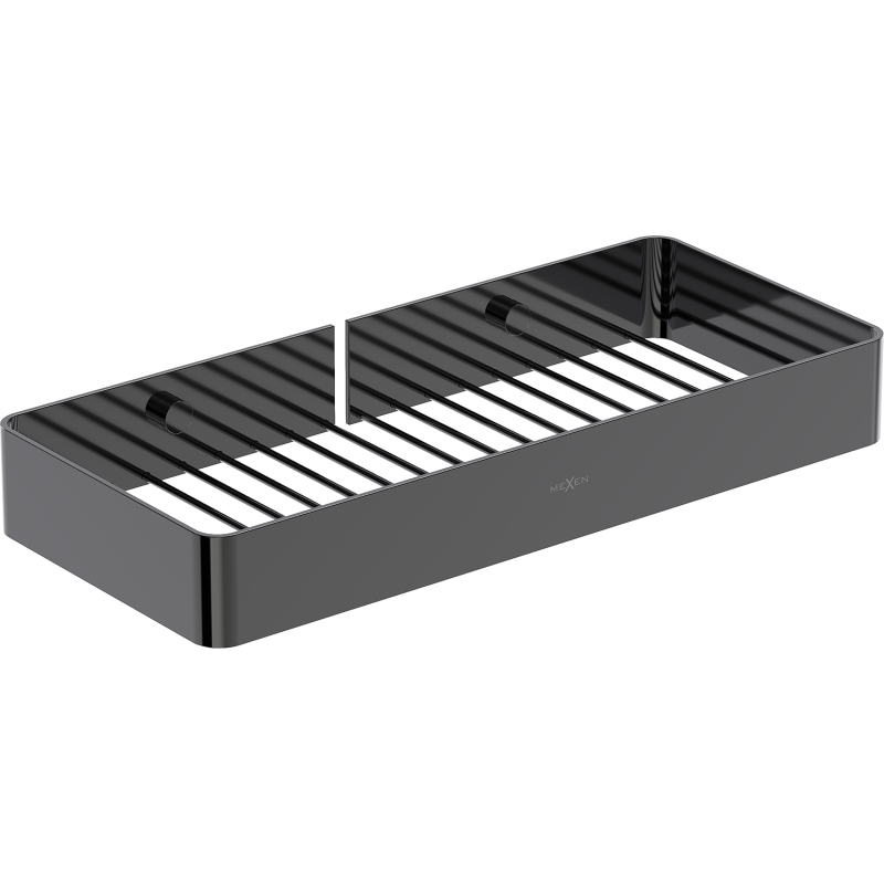 Mexen Evos-L koupelnový košík, černý chrom - 70A8714-73