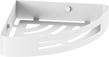 Mexen Laxo-C rohovej koupelnový košík, bílý - 70A8513-20