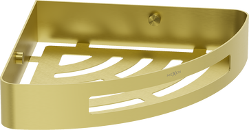 Mexen Laxo-C koupelnový rohový košík, zlatý kartáčovaný - 70A8513-55