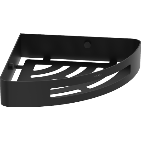 Mexen Laxo-C rohový koupelnový košík, černý - 70A8513-70