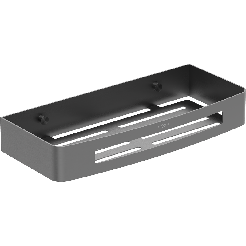 Mexen Laxo-L koupelnový košík, kartáčovaná gun gray - 70A8713-66