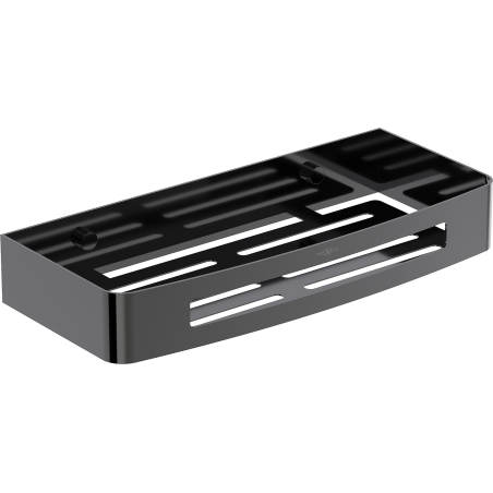 Mexen Laxo-L koš do koupelny, černý chrom - 70A8713-73