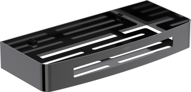 Mexen Laxo-L koš do koupelny, černý chrom - 70A8713-73