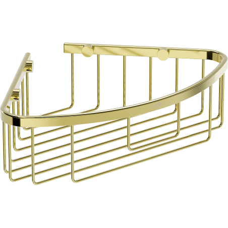 Mexen Uni-C koupelnový rohový košík, zlatý - 70A8517-50
