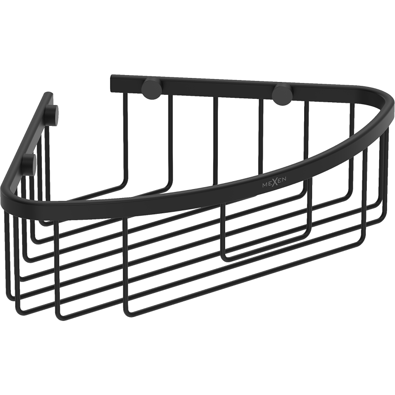 Mexen Uni-C rohový koupelnový košík, černý - 70A8517-70