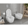 Mexen Carmen WC mísa Rimless s pomalým sklápěním slim, duroplast, bílá lesk - 30880500