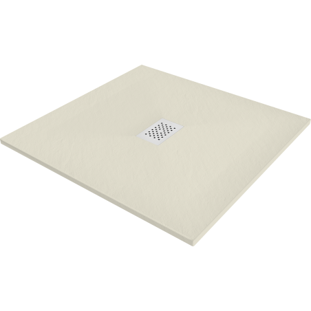 Mexen Hugo čtvercová sprchová vanička SMC 90 x 90 cm, béžová, bílý kryt - 42699090-W