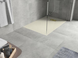 Mexen Hugo obdélníkový sprchový kout SMC 120 x 80 cm, béžový, krytka zlatá - 42698012-G