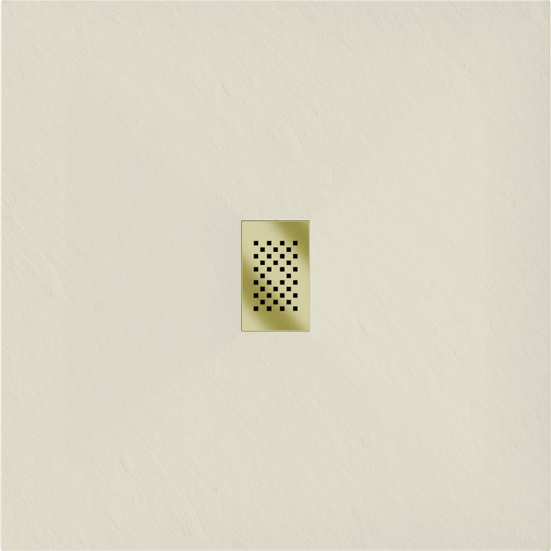 Mexen Hugo čtvercový sprchový kout SMC 90 x 90 cm, béžový, kryt zlatý - 42699090-G