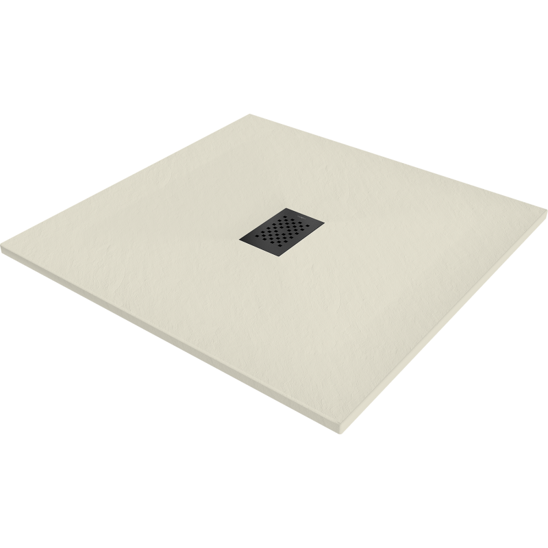 Mexen Hugo čtvercový sprchový kout SMC 80 x 80 cm, béžový, černý kryt - 42698080-B
