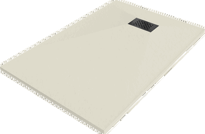 Mexen Hugo obdélníkový sprchový kout SMC 100 x 80 cm, béžový, černý kryt - 42698010-B