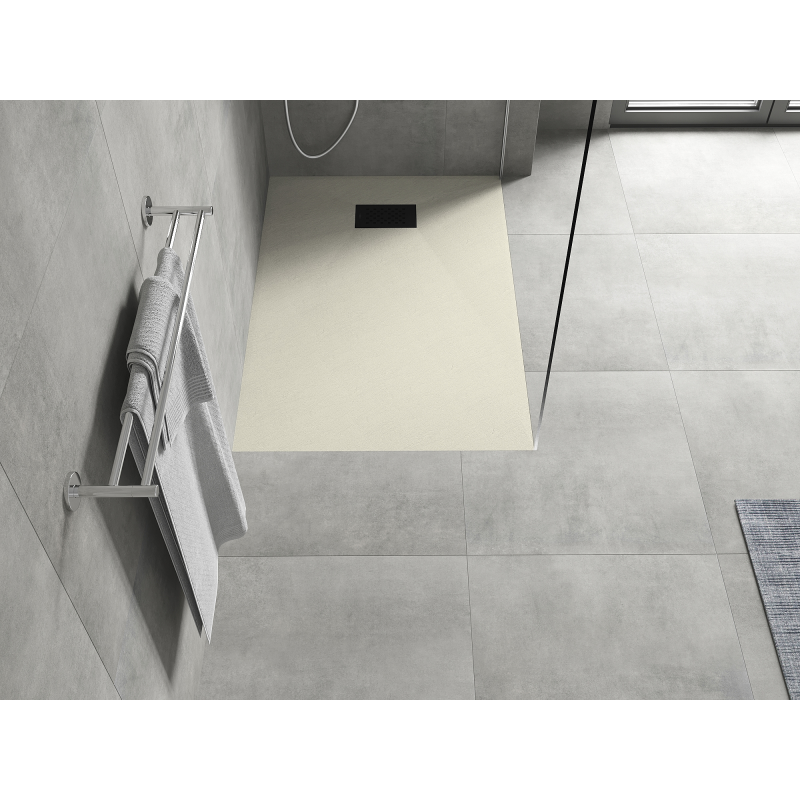 Mexen Hugo obdélníkový sprchový kout SMC 120 x 90 cm, béžový, černý kryt - 42699012-B