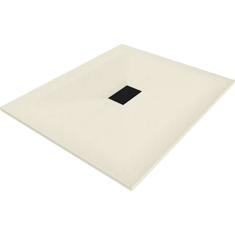 Mexen Hugo obdélníkový sprchový kout SMC 120 x 100 cm, béžový, černá krytka - 42691012-B