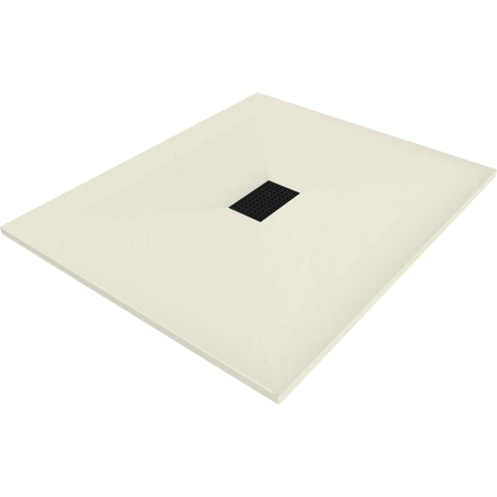 Mexen Hugo obdélníkový sprchový kout SMC 120 x 100 cm, béžový, černá krytka - 42691012-B