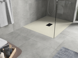 Mexen Hugo obdélníkový sprchový kout SMC 120 x 100 cm, béžový, černá krytka - 42691012-B