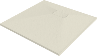 Mexen Hugo čtvercová vanička SMC 90 x 90 cm, béžová - 42699090