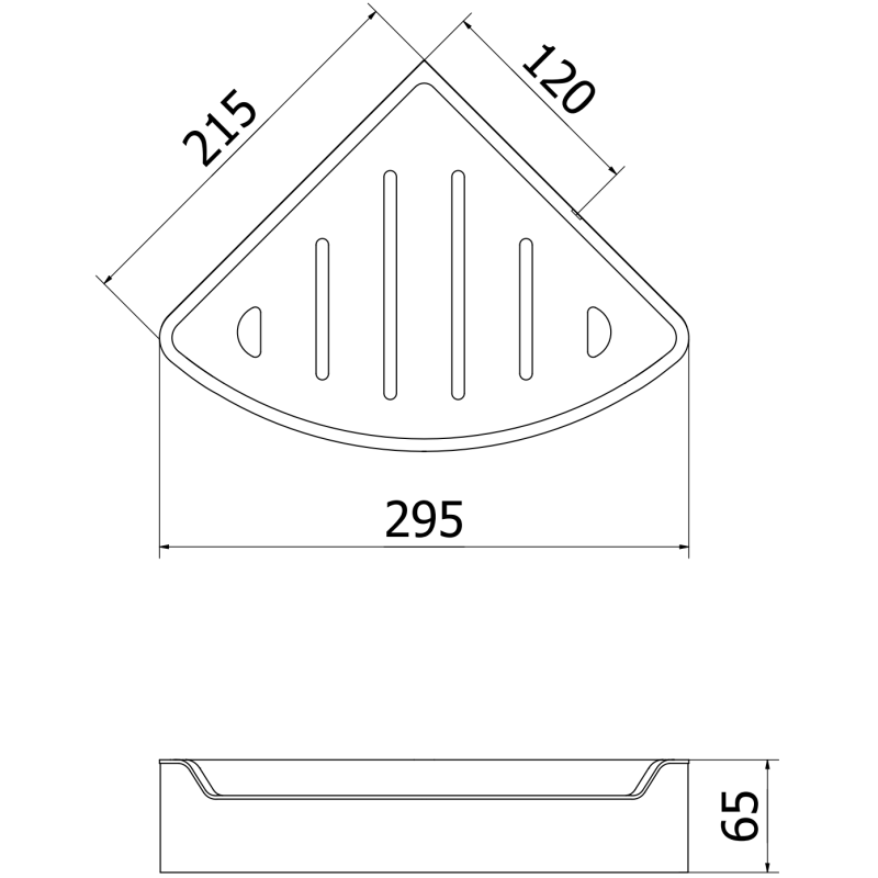 Mexen Rivon-C rohový koupelnový košík, růžové zlato - 70A8525-60