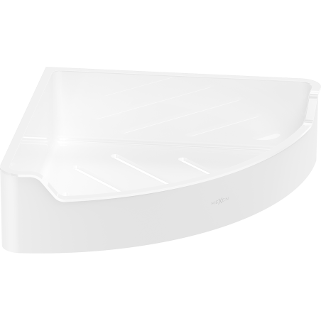 Mexen Rivon-C rohový koupelnový košík, bílý - 70A8525-20