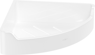 Mexen Rivon-C rohový koupelnový košík, bílý - 70A8525-20