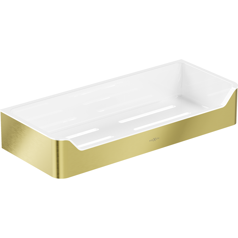 Mexen Rivon-L koupelnový koš, zlatý kartáčovaný - 70A8725-55