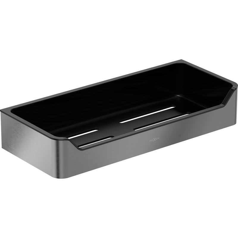 Mexen Rivon-L koupelnový košík, gun gray kartáčovaný - 70A8725-66