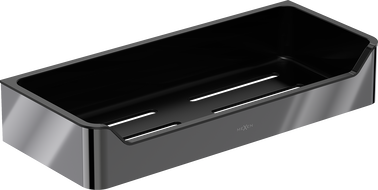 Mexen Rivon-L koupelnový košík, černý chrom - 70A8725-73