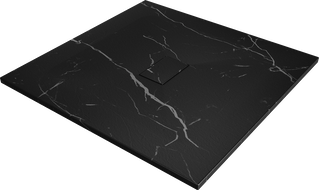 Mexen Hugo čtvercová sprchová vanička SMC 100 x 100 cm, černý kámen - 42751010