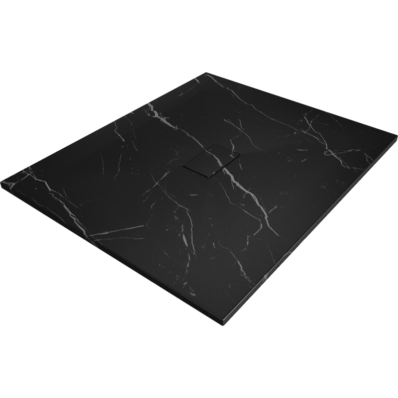 Mexen Hugo obdélníkový sprchový kout SMC 120 x 100 cm, černý kámen - 42751012